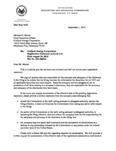 20150901 SEC Letter to Gulfport FINAL | DeGolyer & MacNaughton | World ...